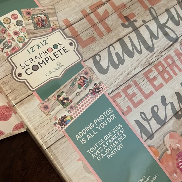 12”x 12” scrapbook life is beautiful celebrate everyday stickers crafting photos - Picture 2 of 12